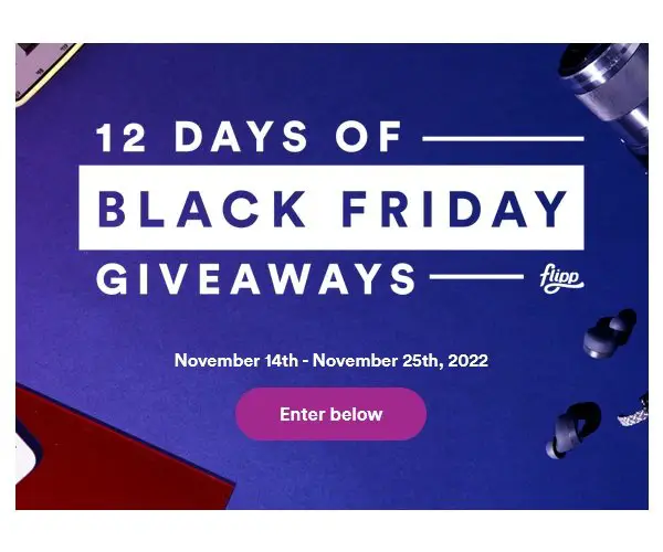 Flipp 12 Days of Black Friday Giveaway - Win the Featured Prize of the Day