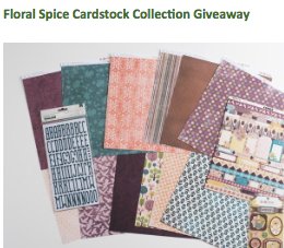 Floral Spice Cardstock Collection Giveaway