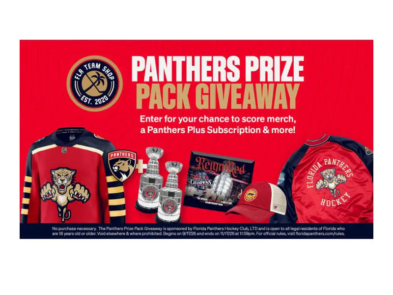 Florida Panthers Prize Pack Giveaway - Win Panthers Merch & More