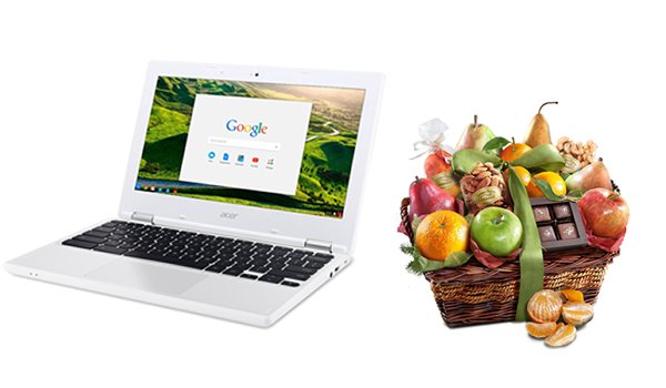 Food and Tech! Wow! Win a $1148.95 Acer Chromebook and Gift Basket Sweepstakes from Kudoz