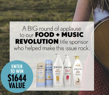 Food + Music Jergens Sweepstakes