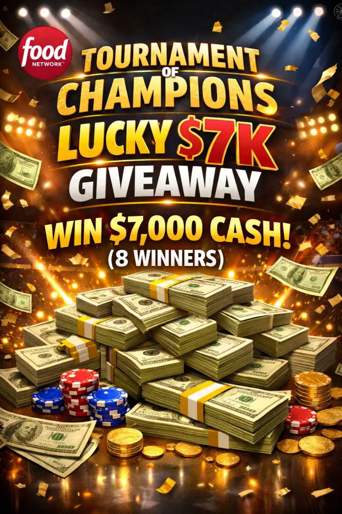 Food Network Tournament of Champions Lucky $7K Giveaway – Win $7,000 Cash (8 Winners)