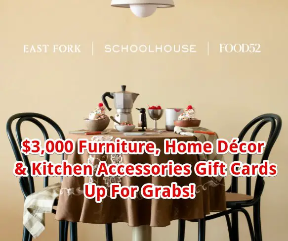 Food52 Very Spring Giveaway - $3,000 Furniture, Home Décor & Kitchen Accessories Gift Cards Up For Grabs!