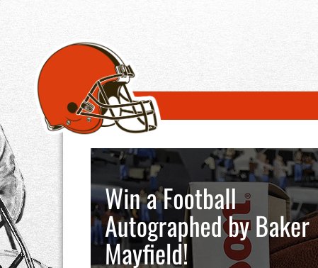 Football Autographed By Baker Mayfield Sweepstakes