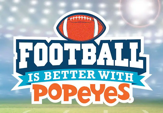 Football is Better with Popeyes Sweepstakes!