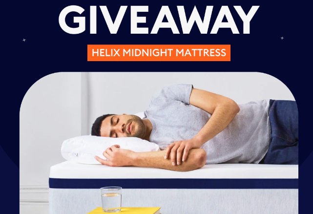 Forbes Vetted Helix Midnight Mattress Giveaway - Win A $1,099 Mattress