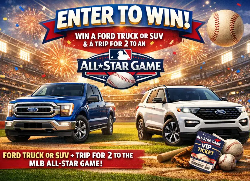 Ford Drive Them Home Sweepstakes - Win a Ford Truck or SUV & More