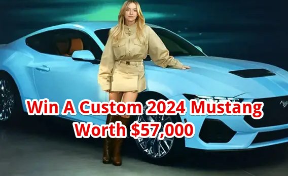 Ford's Sydney Sweeney Win A Custom Mustang Contest - Win A Custom Ford Mustang GT Worth $57,000