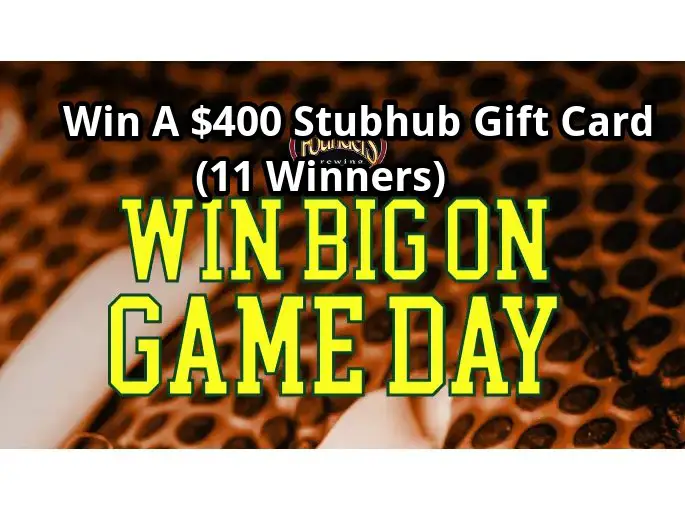 Founders Brewing Win On Game Day Instant Win Promotion - Win A $400 Stubhub Gift Card (11 Winners)
