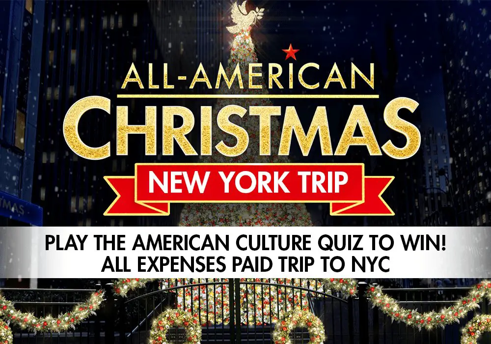 Fox All American Christmas Tree Sweepstakes - Win A Trip For 4 To The Fox All American Christmas Tree Lighting