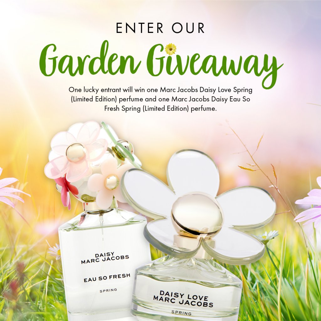 FragranceNet Garden Sweepstakes – Enter To Win 2 Marc Jacobs Perfumes