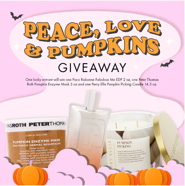 FragranceNet Peace, Love, and Pumpkins Sweepstakes – Win A $500 Fragrance Pack