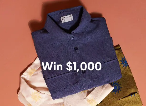 Frank and Oak Warm Days Giveaway - Win A $1,000 Gift Card For A Summer Wardrobe Shopping Spree