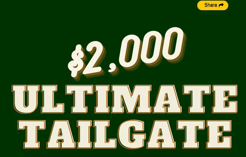 Frankly Media $2,000 Ultimate Tailgate Sweepstakes - Win $2,000 Cash
