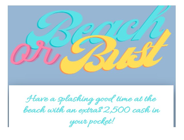 Frankly Media $2,500 Beach or Bust Giveaway - Win $2,500 for a beach vacation