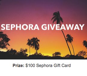 Free $100 Sephora Gift Card