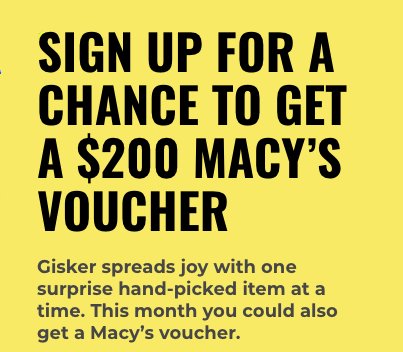Free $200 Macy's Voucher