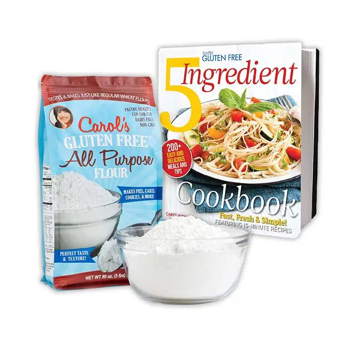 Free 5 Ingredient Cookbook + 5 pounds Carol’s Flour