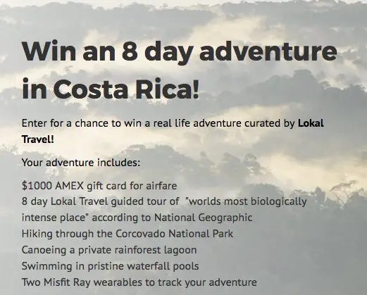 Free Adventure To Costa Rica