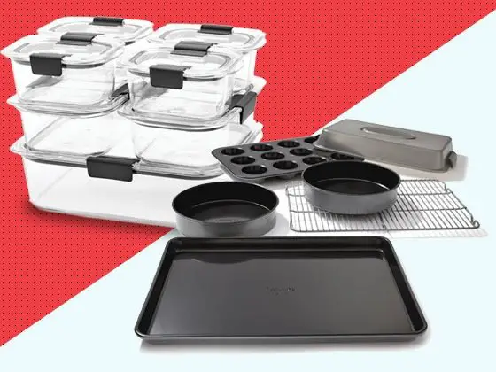 Free Calphalon Bakeware Set & Rubbermaid Storage