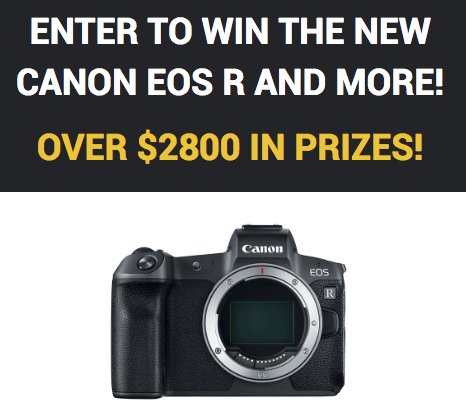 Free Canon EOS R Camera Body