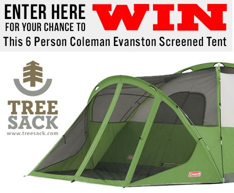 Free Coleman Evanston Screened Tent