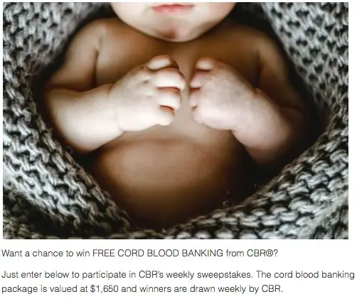 Free CORD BLOOD BANKING