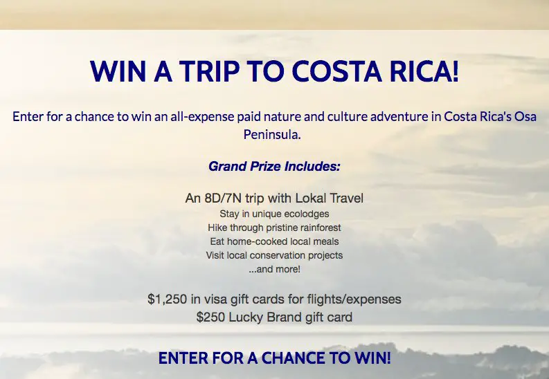 Free Costa Rica Getaway