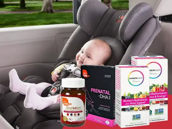 Free Diono Car Seat & Vitamin Assortment
