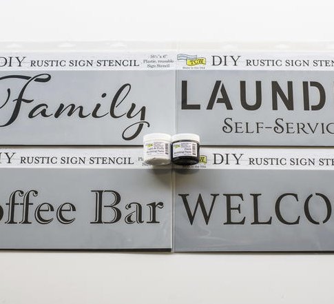 Free DIY Rustic Sign Stencils and Modeling Paste