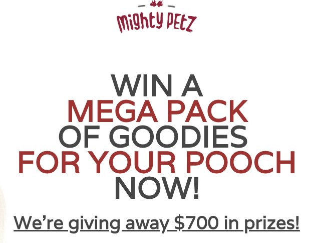 Free Dog Products Giveaway