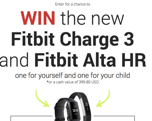 Free Fitbit Giveaway