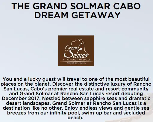 Free Grand Solmar Cabo Getaway