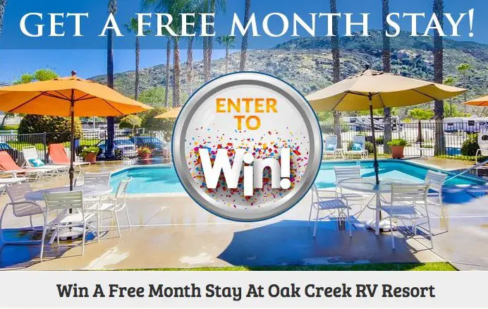 Free Month Stay: Oak Creek RV Resort