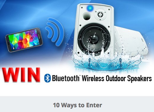 Free Outdoor Speakers Sweepstakes