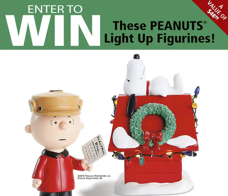 Free Peanuts Light Up Holiday Figurines
