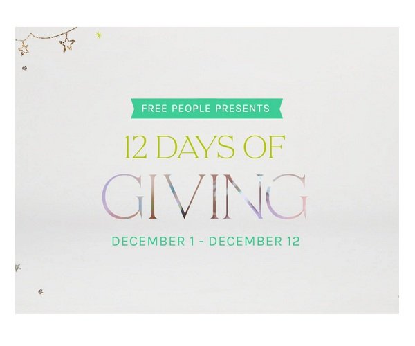 Free People 12 Days of Giving - Win Gift Cards, Store Credits, Sneakers and More