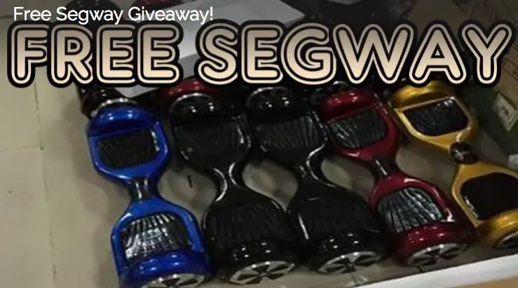 Free Segway Giveaway! Ride on Over!