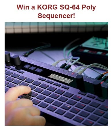 Free Sequencer Giveaway - Win a Korg SQ-64 Poly Sequencer from Relix