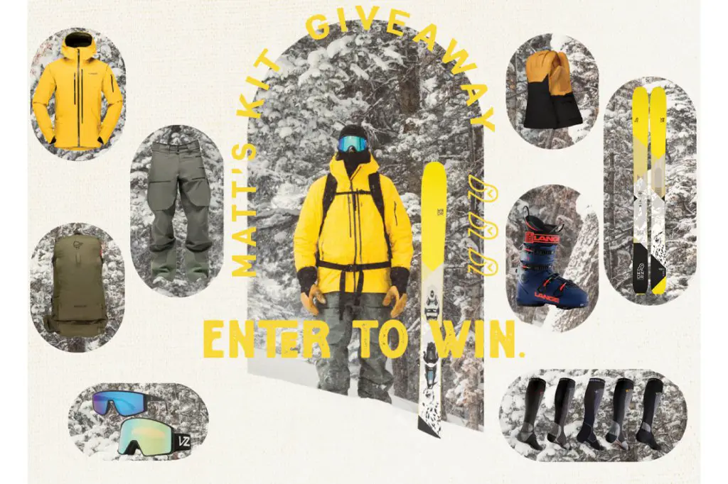 Free Skier Matt Sterbenz Giveaway - Win A $4,400 Outdoor Gear Package