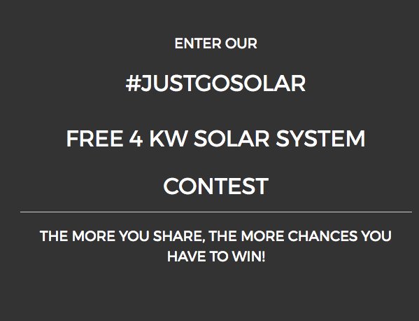 Free Solar Panel Giveaway