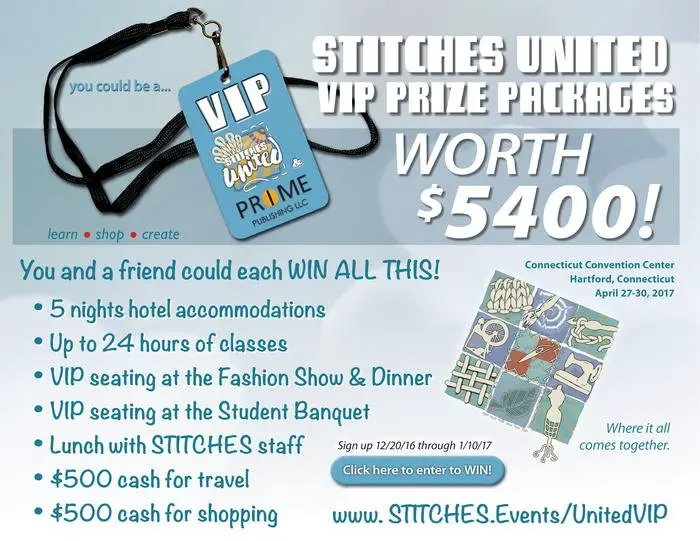 Free STITCHES United 2017 VIP Stitch Pack