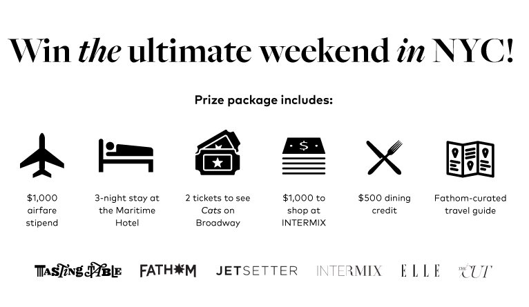 Free Trip to NYC 2016 Sweepstakes!