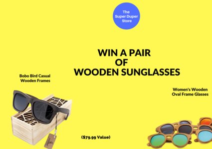 Free Wood Frame Sunglasses