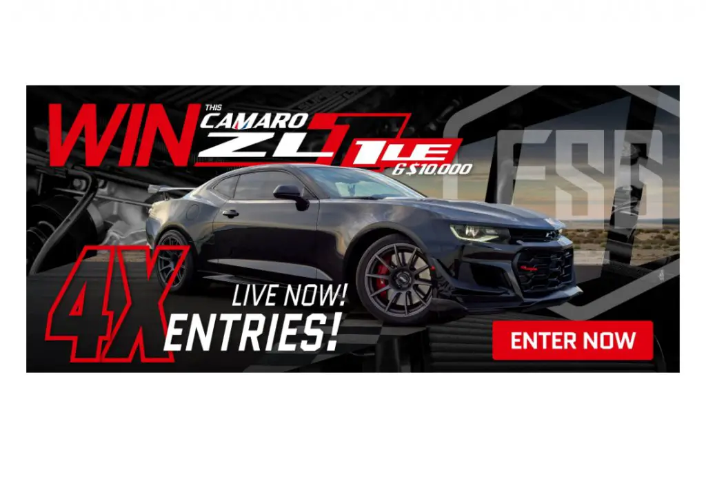 Freedom Street Garage Sweepstakes #14 - Win A 2023 Chevrolet Camaro & $10,000