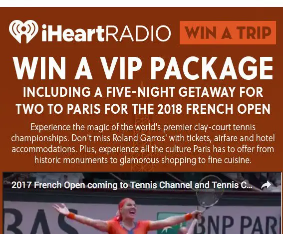 French Open Sweepstakes