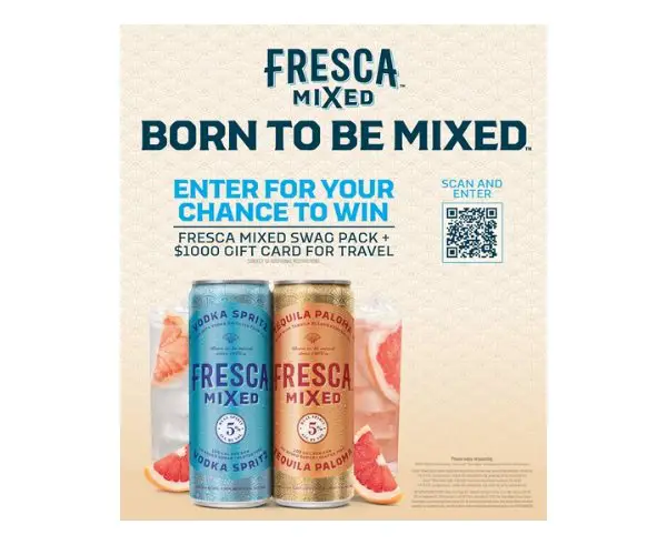 Fresca Mixed Curious Spirits Sweepstakes 2022 - Win a $1,000 Gift Card and More