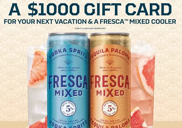 Fresca Mixed Summer Sweepstakes - Win A $1,000 Gift Card + Cooler