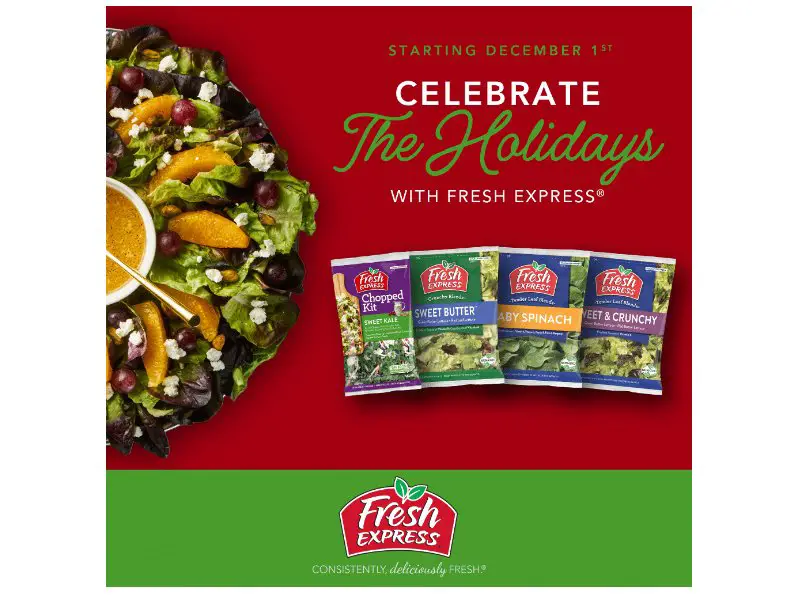 Fresh Express Tag-To-Win Giveaway - Win A 2024 Calendar, Apron And Fresh Express Coupons (36 Winners)