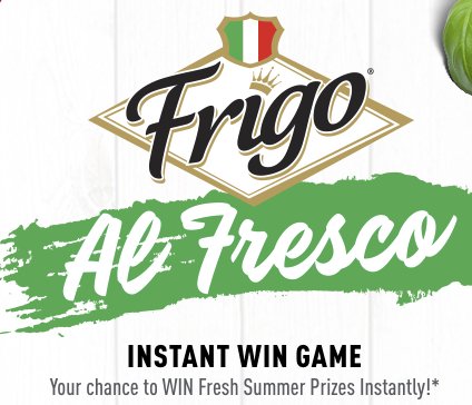 Frigo Al Fresco Instant Win Game Sweepstakes